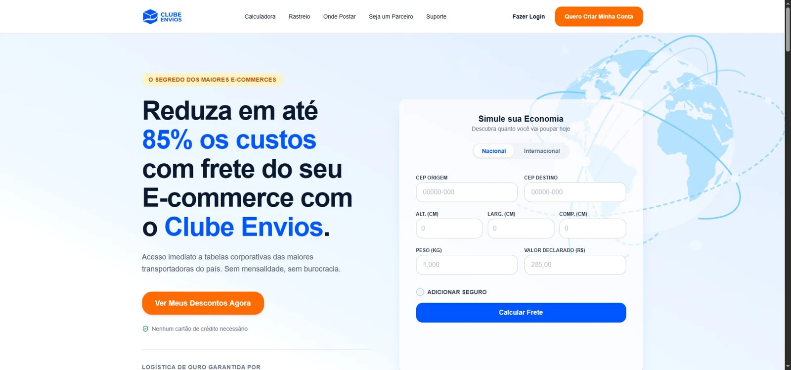 Site público do Clube Envios