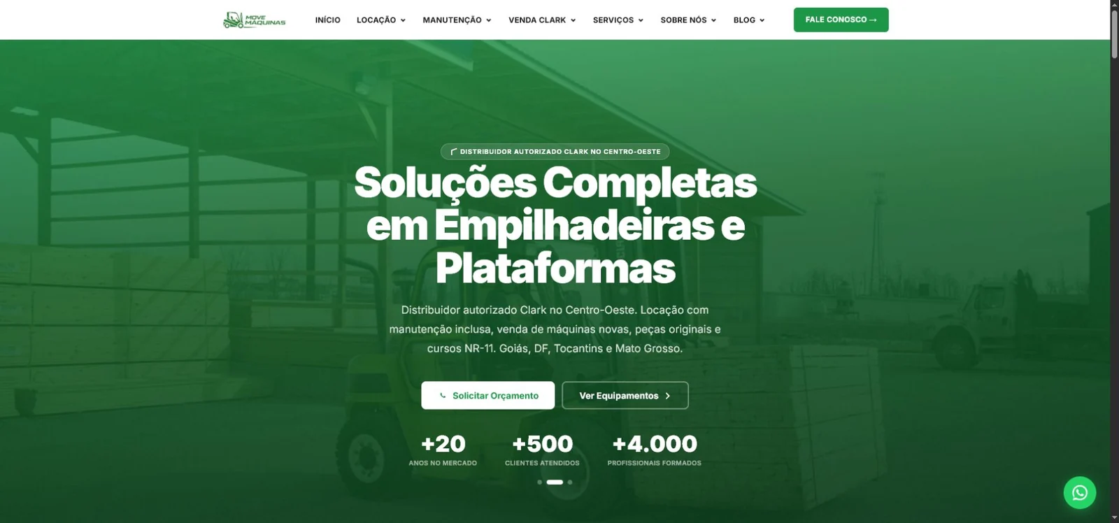 Site público da Movemáquinas